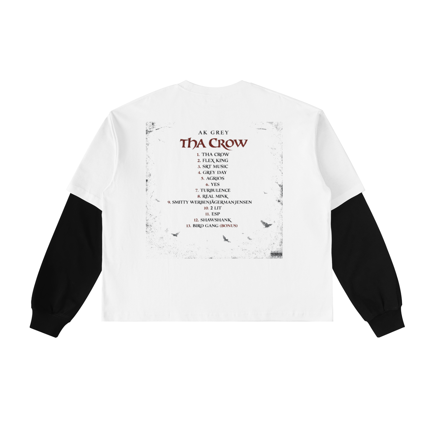 "THA CROW" LONG SLEEVE TEE