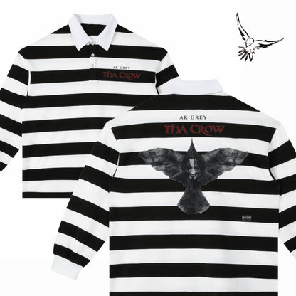 "THA CROW" STRIPED POLO