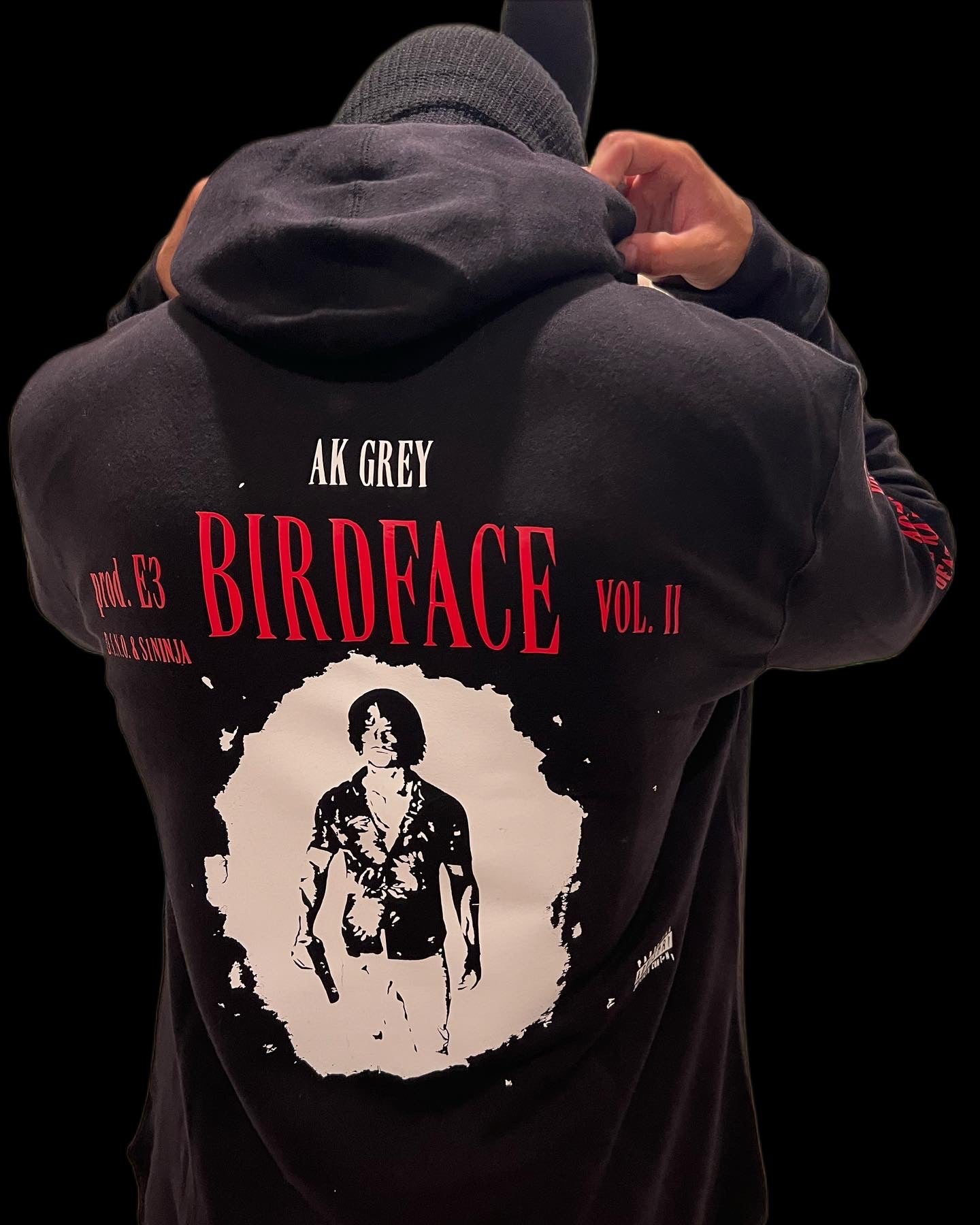 "BIRDFACE VOL. II" CUSTOM HOODIE
