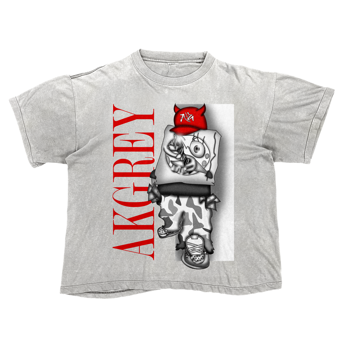 Fye Design X AK "SPONGE AK GREY" Tee