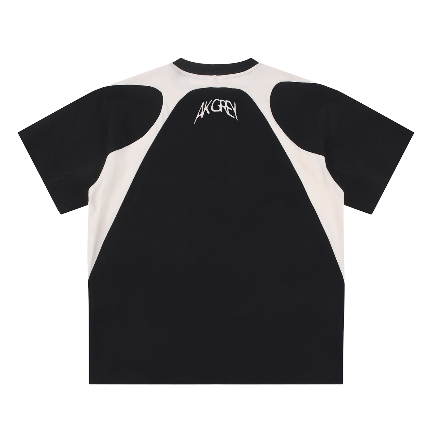 Contrast Panel Cotton T-Shirt