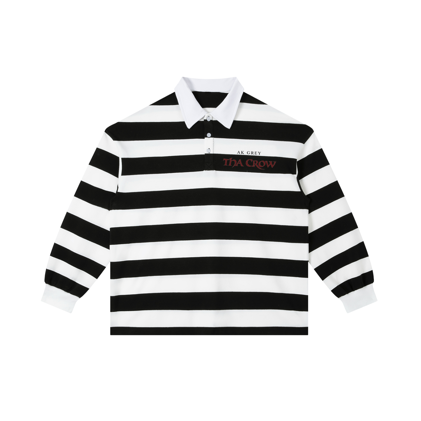 "THA CROW" STRIPED POLO